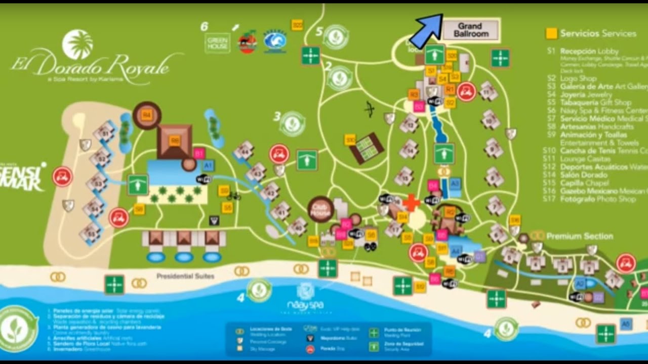 Características y servicios alojativos en Dorado Royale