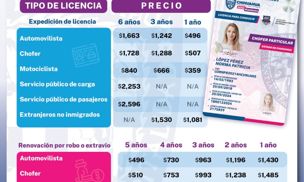 Costo de licencia en cancun 2025